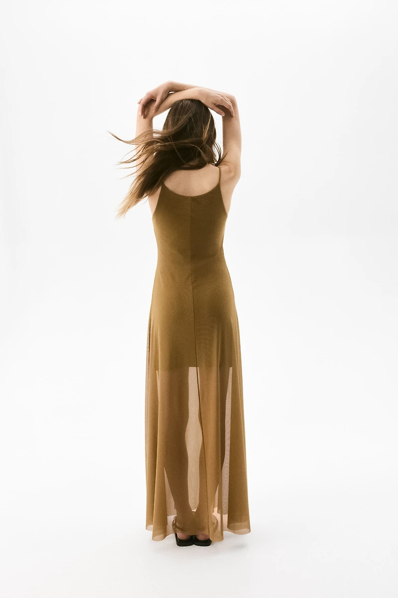 Strappy Mesh Dress