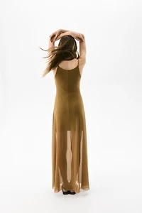 Strappy Mesh Dress