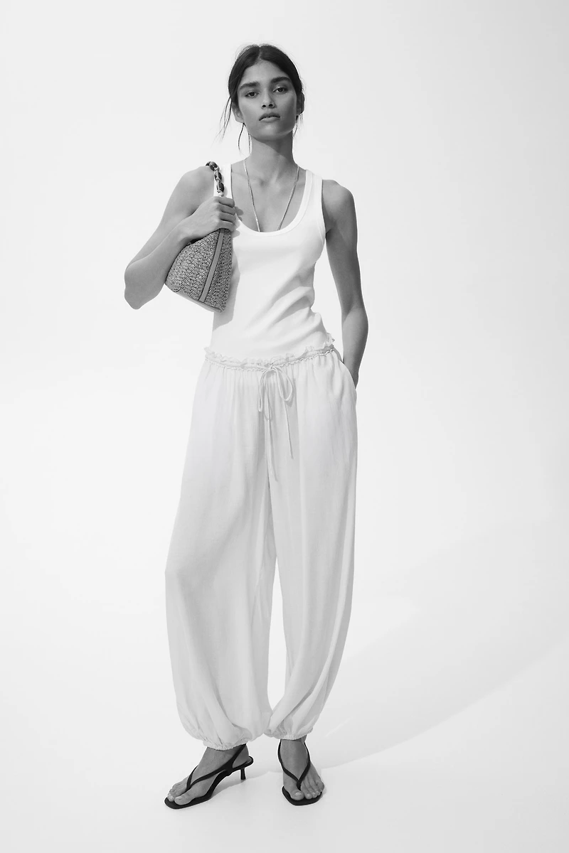 Balloon Pants with Drawstring