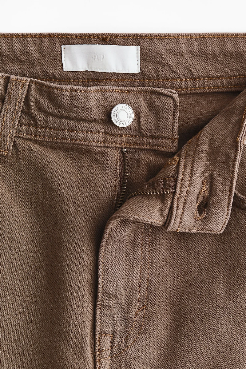 Wide High Waist Ankle Jeans