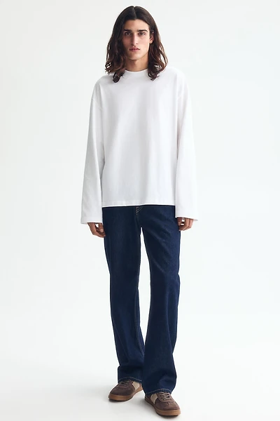 Oversized Long-Sleeved Jersey Shirt