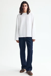 Oversized Long-Sleeved Jersey Shirt
