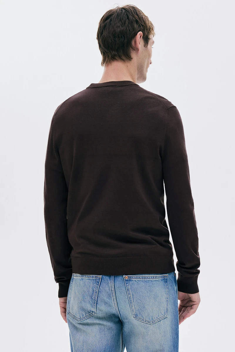 Regular-Fit Fine-Knit Sweater