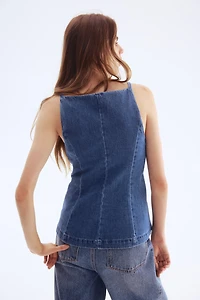 Tailored Denim Vest
