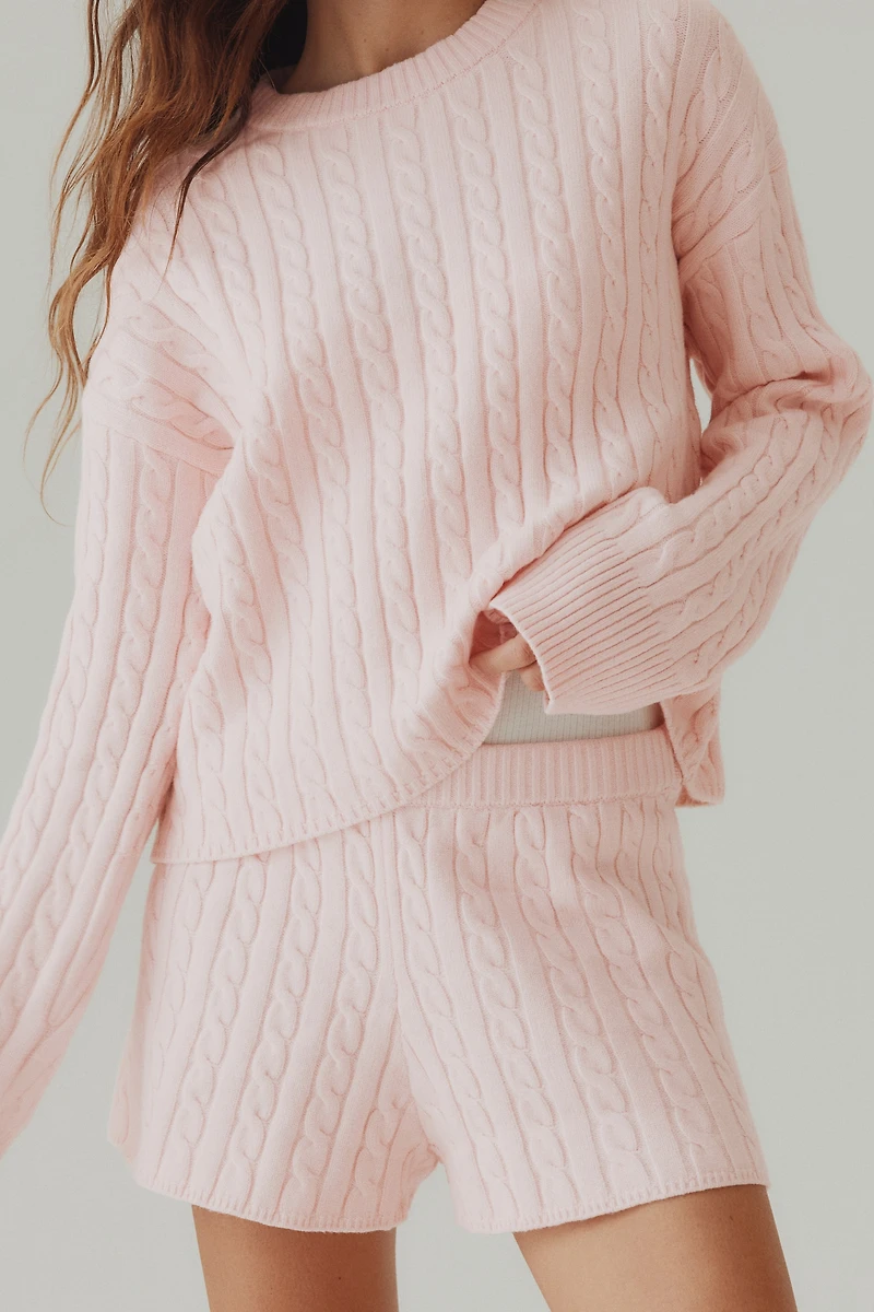 Chandail en tricot torsadé