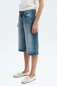 Denim Bermuda Shorts