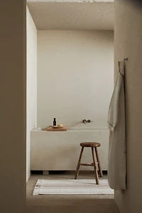 Cotton Bath Mat with Fringe