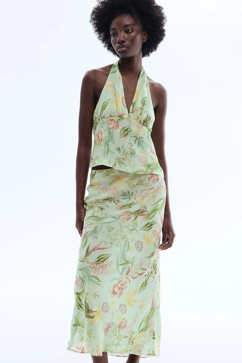Printed Viscose Skirt