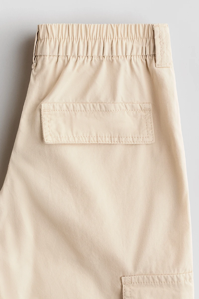 Cotton Twill Cargo Pants