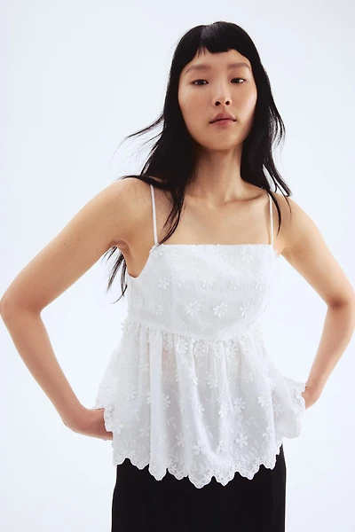 Appliquéd Strappy Top