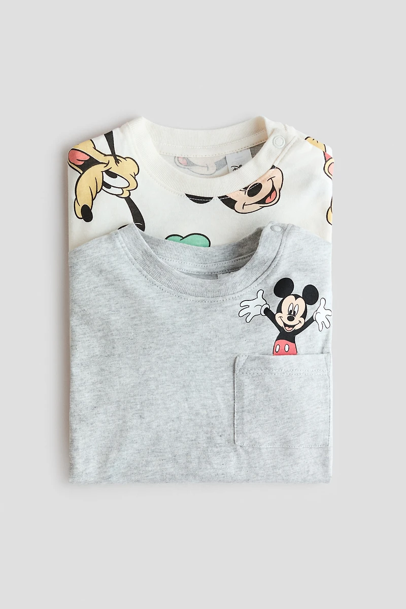 Lot de 2 T-shirts imprimés