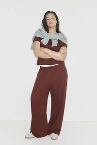 Pantalon côtelé avec cordon de serrage