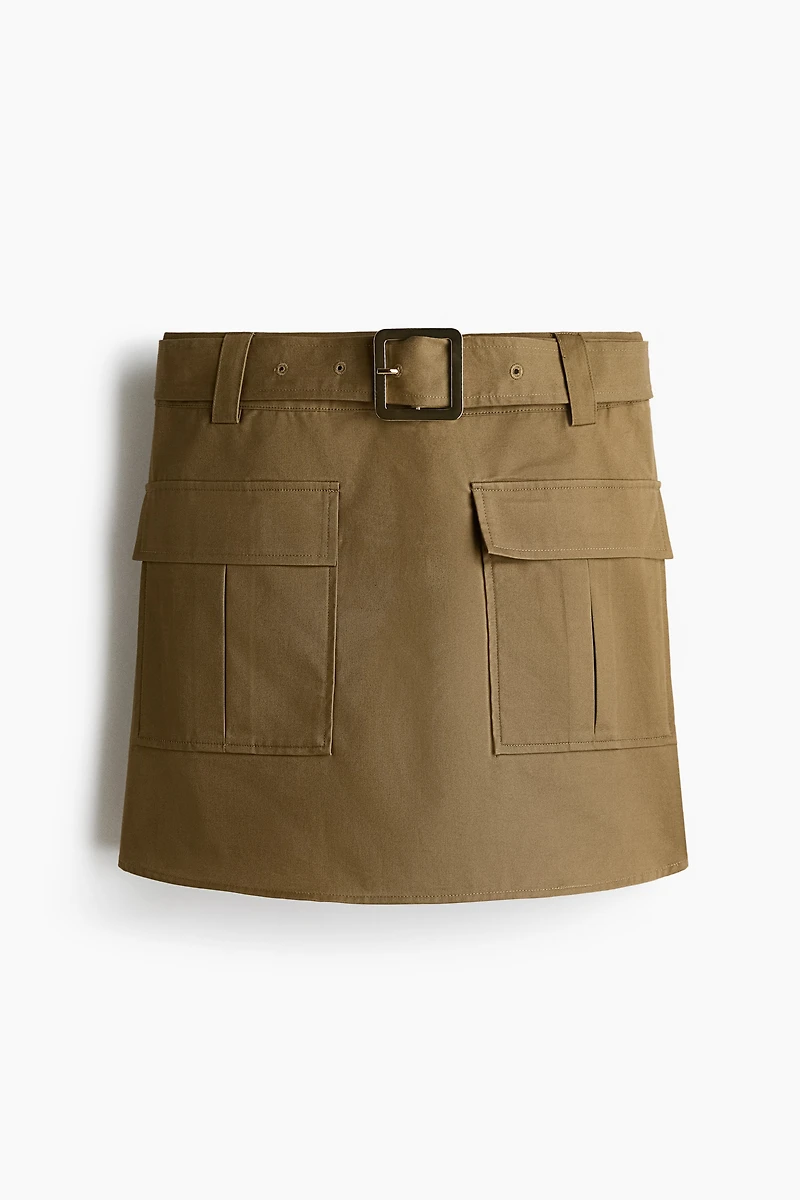 Utility Skirt with Belt