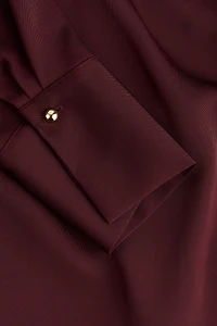 Draped Twill Dress