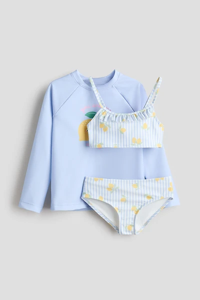 Two-Piece Swimsuit and Top Set