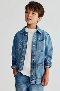 Cotton Denim Overshirt