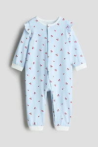 Patterned Pajama Jumpsuit