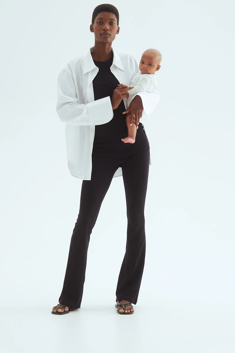 MAMA Flared Jersey Pants