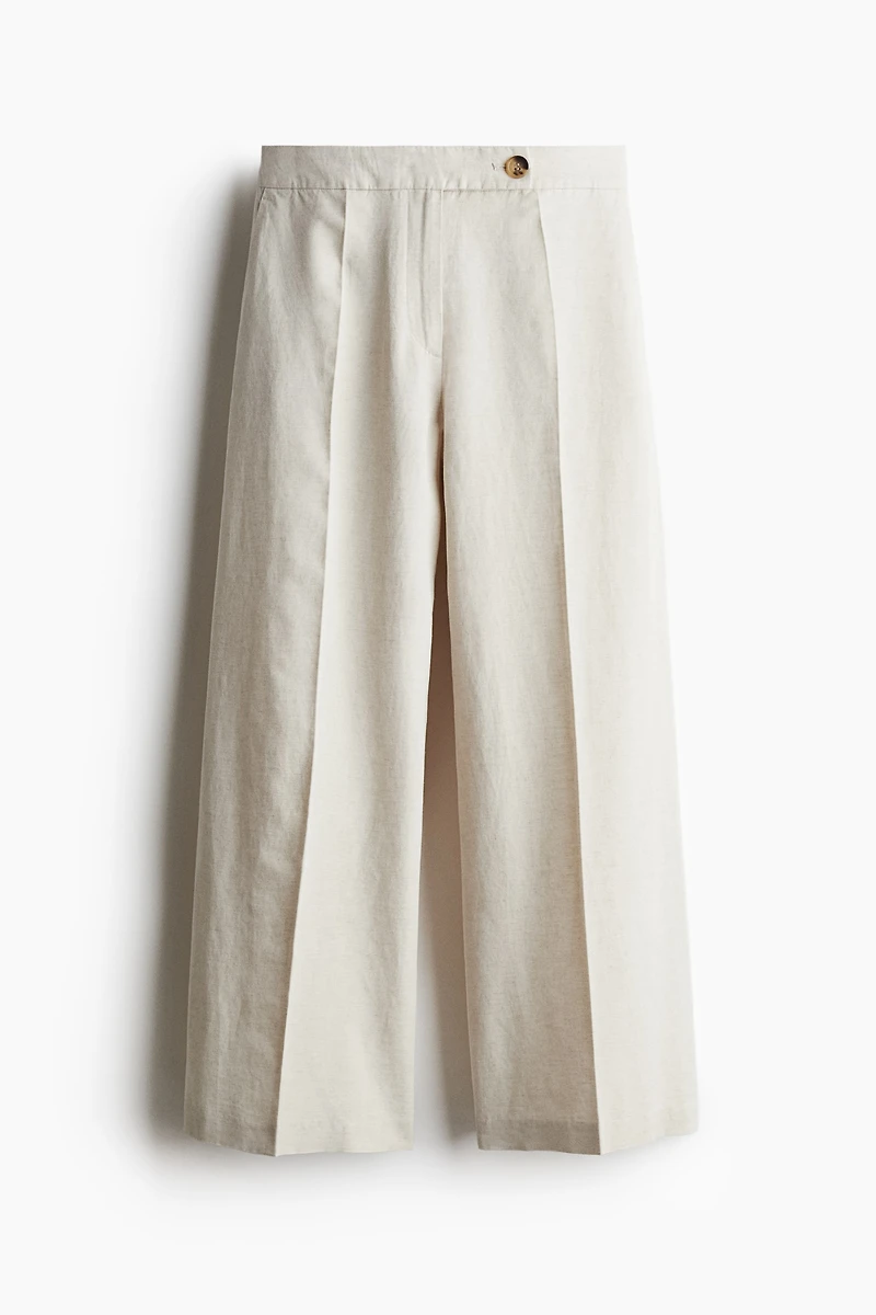 Dressy Linen-Blend Pants