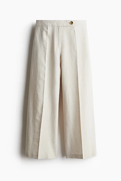 Dressy Linen-Blend Pants