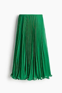 Sheer Pleated Skirt