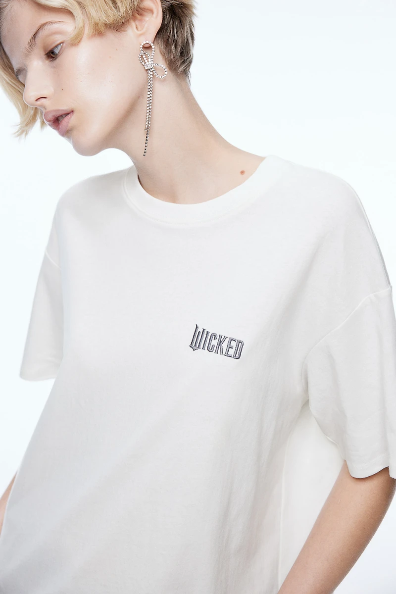 T-shirt carré imprimé