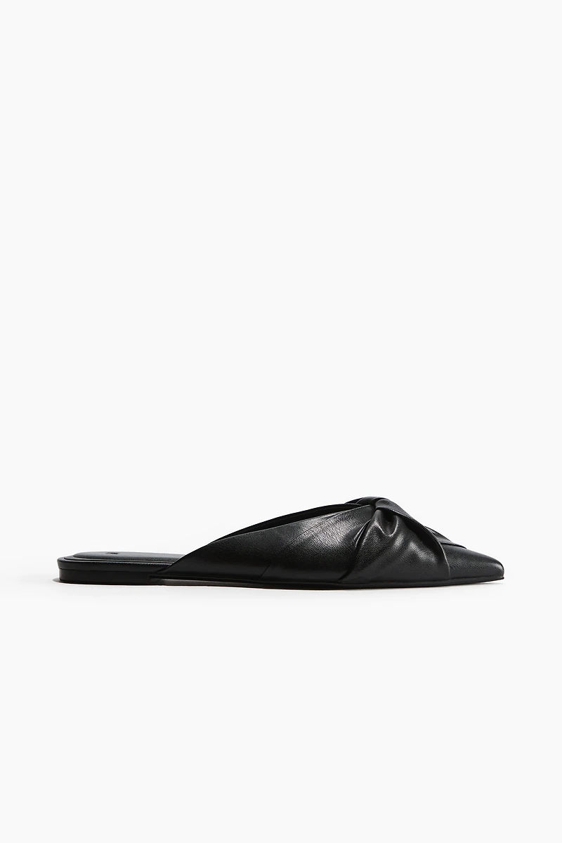 Twisted-Detail Mules
