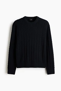 Regular-Fit Cable-Knit Sweater