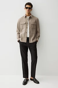 Regular Fit Felted Overshirt