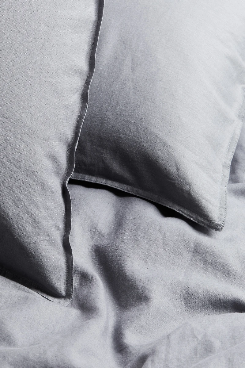 Linen-blend King/Queen Duvet Cover Set