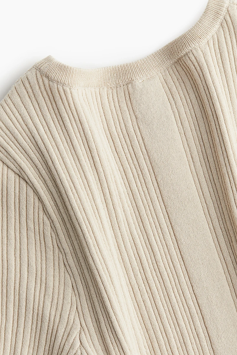 Rib-Knit Bodycon Dress