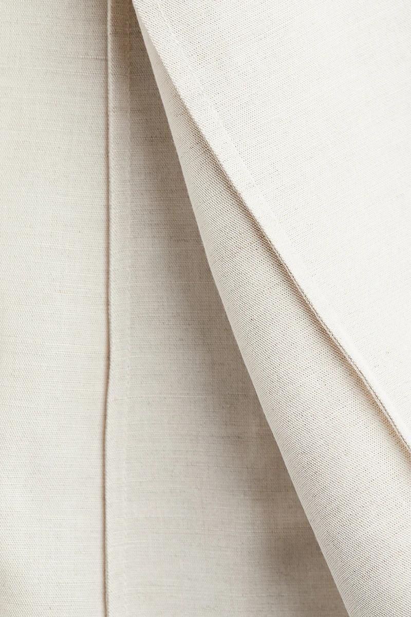 Jupe évasée en lin mélangé