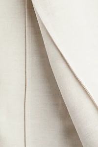 Jupe évasée en lin mélangé