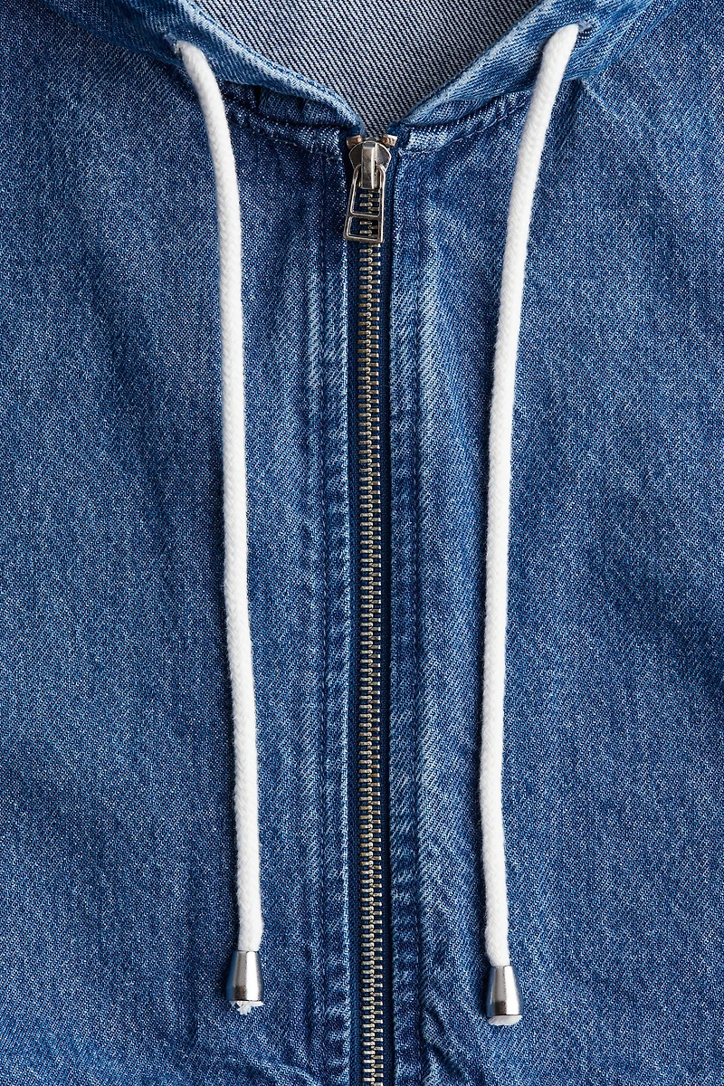 Hooded Denim Jacket