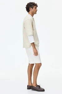 Short décontracté en lin mélangé