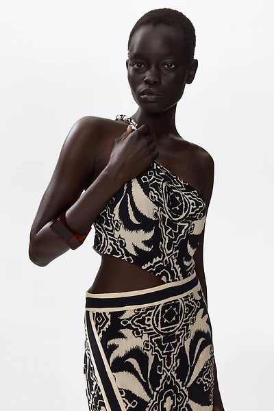 Cutout One-Shoulder Dress