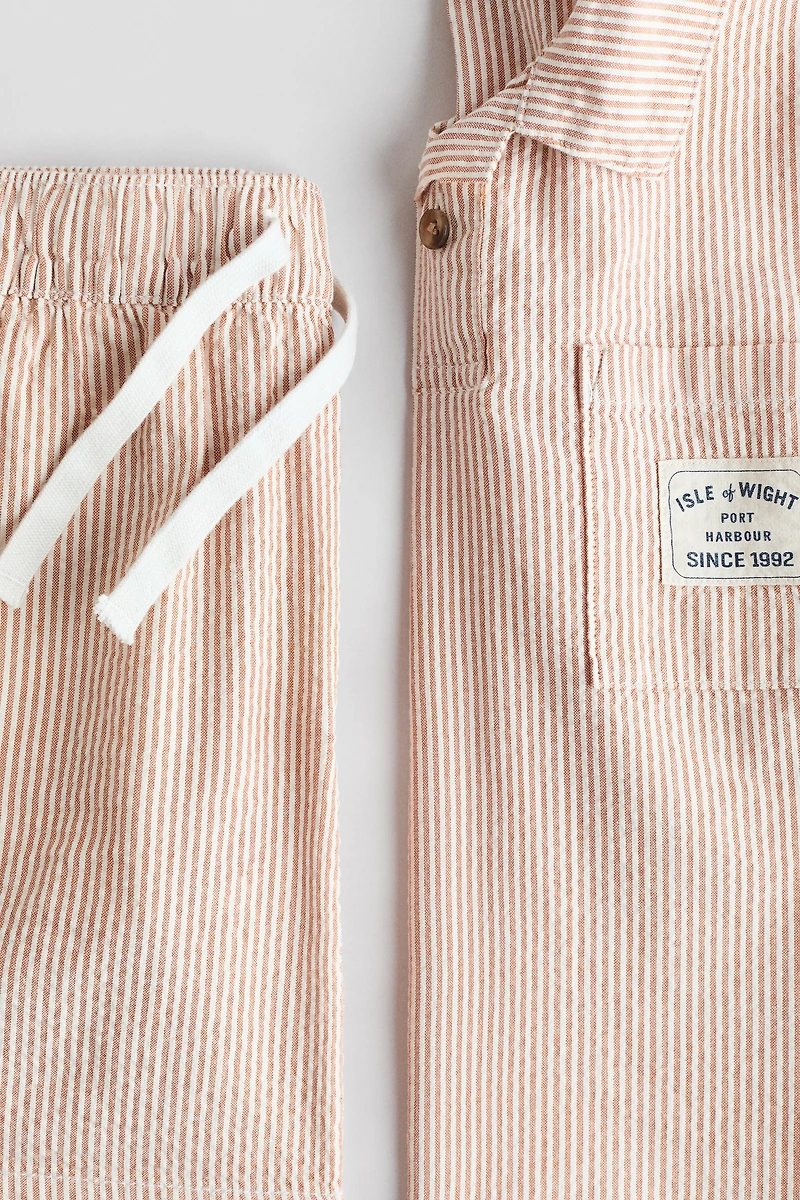 Ensemble 2 pièces en crépon de coton