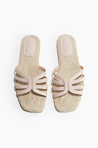 Sandales façon espadrilles