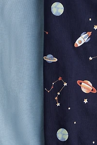 Lot de 2 pyjamas à motif en coton