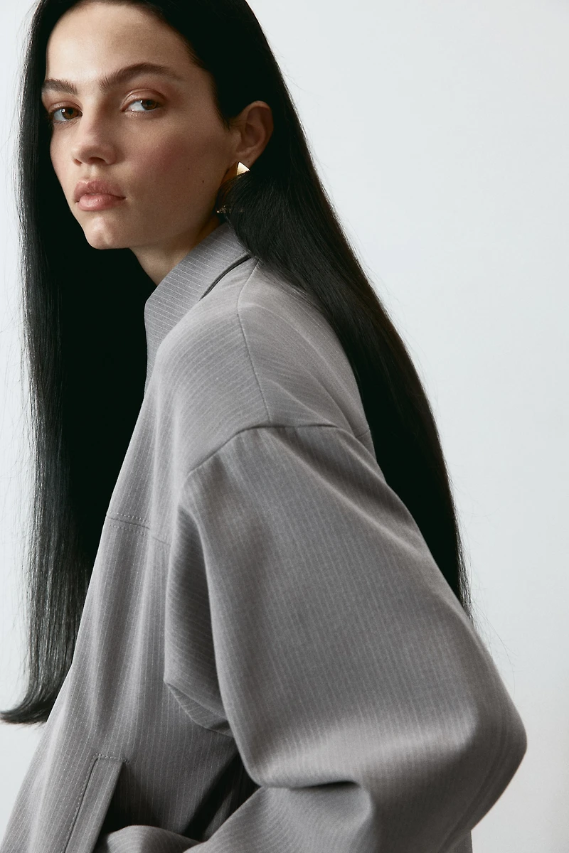 Bomber Jacket with Collar