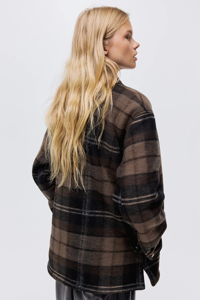 Veste-chemise doublée de polar