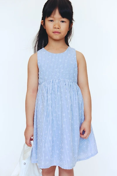 Robe en crépon de coton avec boucle