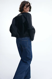 Jean ample à la taille haute