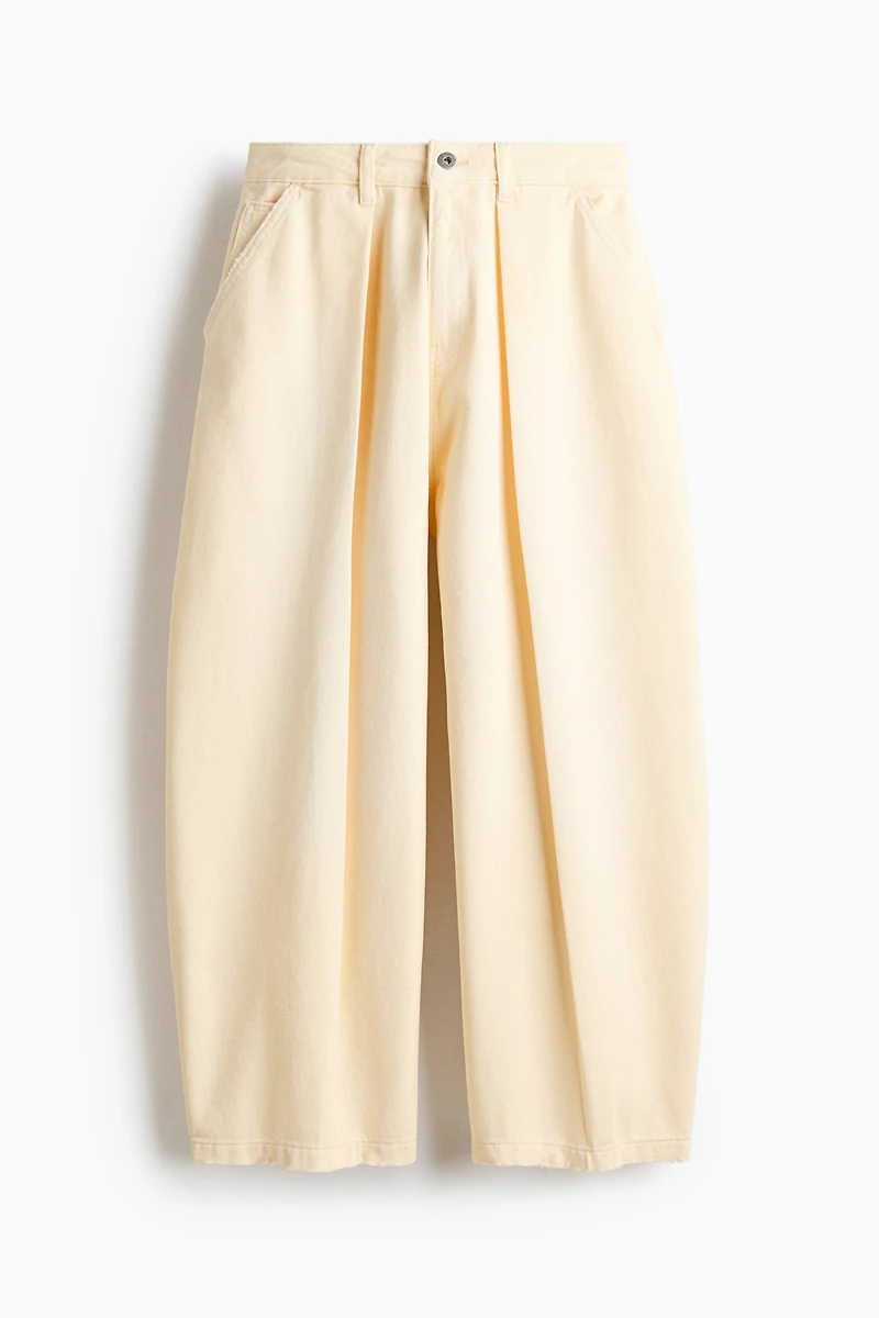 Jean taille classique jambes tonneau