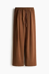 Barrel-Leg Drawstring Pants