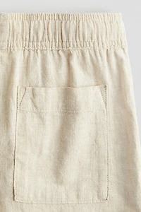 Linen-Blend Shorts