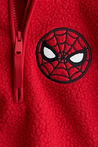 Chandail en polar à col fermeture éclair