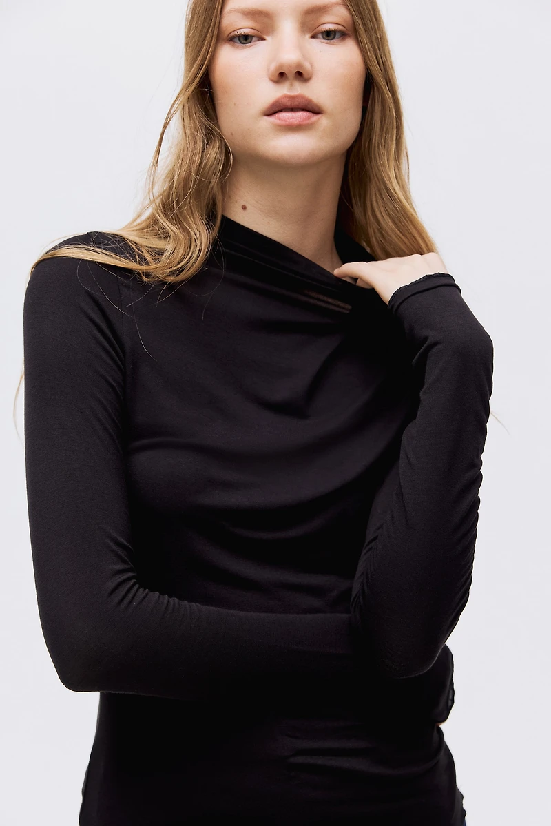 Mock Turtleneck Top
