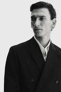 Regular-Fit Double-Breasted Jacket