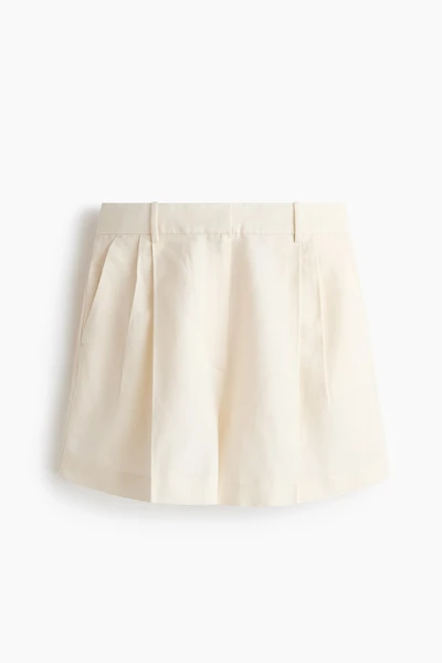 Short sur mesure en lin mélangé